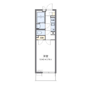 1K Mansion in Takaki - Fukuoka-shi Minami-ku Floorplan
