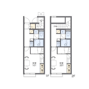 1K Apartment in Ichinomiyacho - Suzuka-shi Floorplan