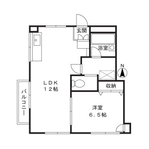 1LDK Mansion in Saginuma - Kawasaki-shi Miyamae-ku Floorplan