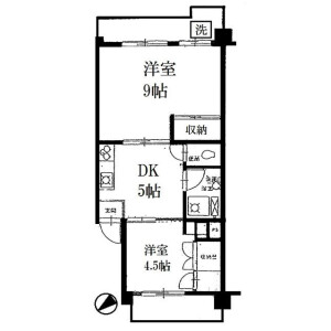 2DK Mansion in Nakagawa - Adachi-ku Floorplan