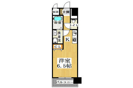 1R Apartment to Rent in Kameyama-shi Floorplan