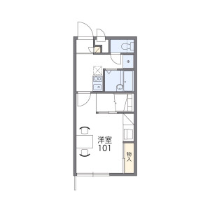 1K Apartment in Umebayashi - Fukuoka-shi Sawara-ku Floorplan