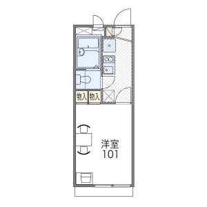 1K Apartment in Kozu - Katano-shi Floorplan