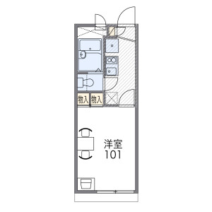 1K Apartment in Hozumi - Toyonaka-shi Floorplan