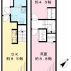 2DK Terrace house to Rent in Setagaya-ku Floorplan