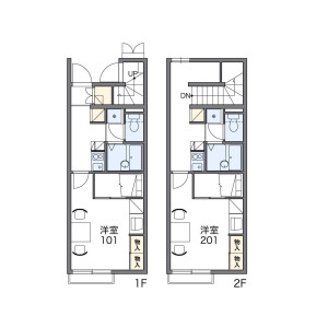 1K Apartment in Kaibanacho - Matsusaka-shi Floorplan