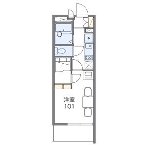1K Mansion in Yutakacho - Kasukabe-shi Floorplan