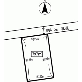 Land only in Nagakura - Kitasaku-gun Karuizawa-machi Floorplan