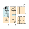1LDK Apartment to Rent in Setagaya-ku Layout Drawing