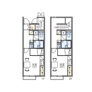 1K Apartment in Higashihatsuishi - Nagareyama-shi Floorplan