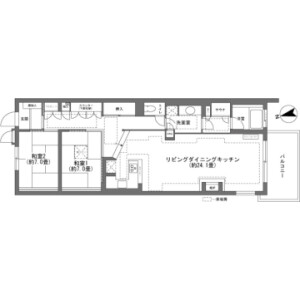 1LDK {building type} in Kitayama(sonota) - Chino-shi Floorplan