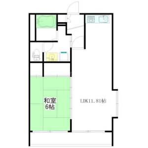 1LDK Mansion in Shimoigusa - Suginami-ku Floorplan