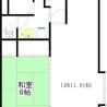 1LDK Apartment to Rent in Suginami-ku Floorplan