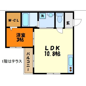 1LDK Mansion in Kosugi jinyacho - Kawasaki-shi Nakahara-ku Floorplan