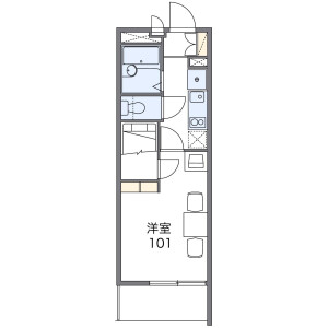 1K Mansion in Tsuji - Saitama-shi Minami-ku Floorplan