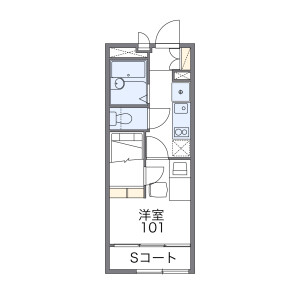 1K Apartment in Hommachi - Kobe-shi Hyogo-ku Floorplan