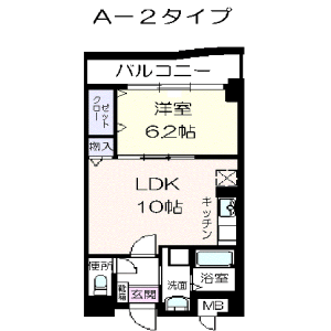 1LDK Mansion in Ojima - Koto-ku Floorplan