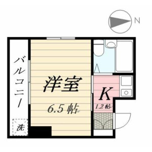 1K Mansion in Umeda - Adachi-ku Floorplan
