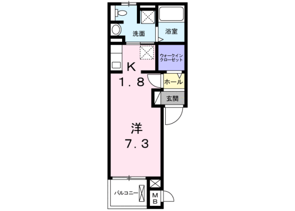 1K Apartment to Rent in Yokohama-shi Asahi-ku Floorplan