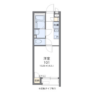1K Apartment in Kamiikedai - Ota-ku Floorplan