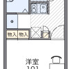 行田市出租中的1K公寓 楼层布局
