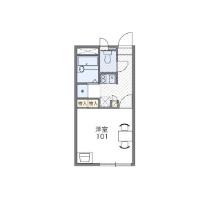 1K Apartment in Nagano - Gyoda-shi Floorplan