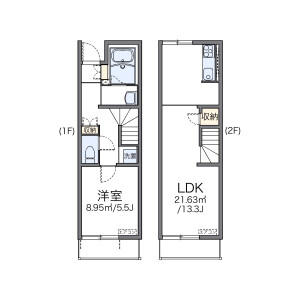 1LDK Apartment in Beppu - Kumagaya-shi Floorplan