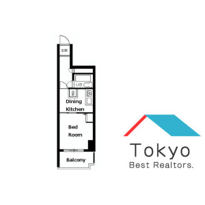 1DK Mansion in Kamirenjaku - Mitaka-shi Floorplan