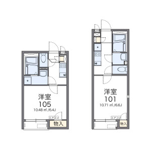 1K Apartment in Okudo - Katsushika-ku Floorplan