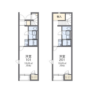 1K Apartment in Shinonomehigashimachi - Sakai-shi Kita-ku Floorplan