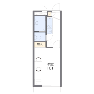 1K Apartment in Ginza - Kumagaya-shi Floorplan