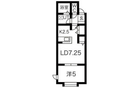 1DK Apartment in Zenibako(1-3-chome) - Otaru-shi