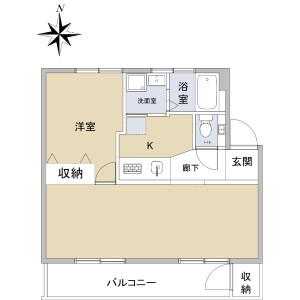 1LDK {building type} in Chuo - Ota-ku Floorplan