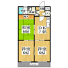 3DK Apartment to Rent in Kyoto-shi Ukyo-ku Floorplan