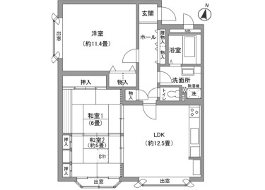3LDK Apartment to Buy in Chino-shi Floorplan