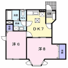 2DK Apartment to Rent in Hino-shi Floorplan