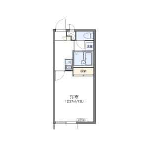 1K Apartment in Hikinocho - Fukuyama-shi Floorplan