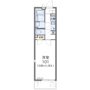1K Mansion in Nanakuni - Hachioji-shi Floorplan
