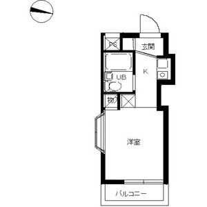 1R Mansion in Higashimukojima - Sumida-ku Floorplan