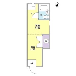 1R Apartment in Kosugi gotencho - Kawasaki-shi Nakahara-ku Floorplan