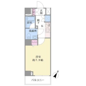1K Mansion in Koyasudori - Yokohama-shi Kanagawa-ku Floorplan