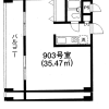 1R Apartment to Rent in Chiba-shi Chuo-ku Floorplan