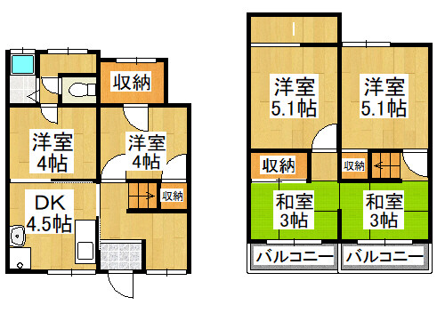 6DK House to Buy in Moriguchi-shi Floorplan