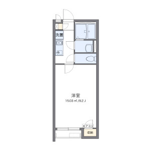 1K Apartment in Yahazumachi - Kitakyushu-shi Moji-ku Floorplan
