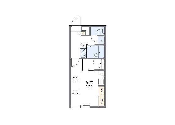 1K Apartment to Rent in Hakodate-shi Floorplan