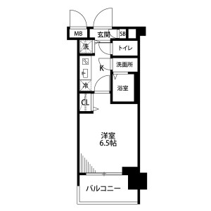 1K Mansion in Hanasakicho(4-7-chome) - Yokohama-shi Nishi-ku Floorplan