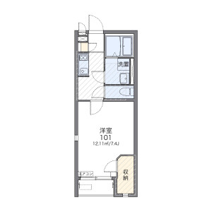 1K Apartment in Matsumicho - Yokohama-shi Kanagawa-ku Floorplan