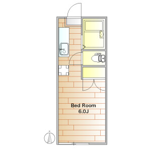 1R Apartment in Yoga - Setagaya-ku Floorplan
