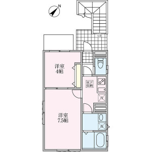 2K 아파트 in Hommachi - Shibuya-ku Floorplan