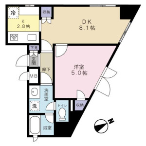 1LDK Mansion in Hirai - Edogawa-ku Floorplan